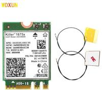 Intel AX210 Killer AX1675x Wi-Fi 6E 802.11AX double bande 2.4GHz/5GHz/6GHz 5374Mbps BT 5.2 interne ordinateur portable M.2 NGFF carte WiFi