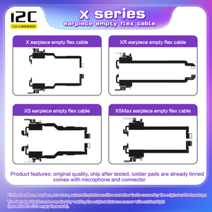 Câble flexible de remplacement I2C pour écouteur <span class=keywords><strong>iPhone</strong></span> <span class=keywords><strong>X</strong></span> XS XR XSM, câble plat vide nécessitant la soudure à l'IC - Product Image 1