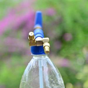 Pistolet pulvérisateur manuel de jardin en laiton avec interface de buse optionnelle, pression d'eau réglable et atomisation - Product Image 2