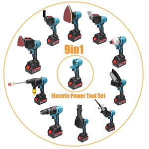 DN 16 en 1 Moteur sans balais Outils électriques sans fil multifonctionnels Perceuse Clé Scie <span class=keywords><strong>Ponceuse</strong></span> Souffleuse Outils de sauvetage à batterie - Product Image 5