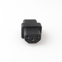 Connecteur IEC Femelle + Femelle, Prise de Courant Universelle, Prises Industrielles - 1 Laiton Cuivre Nylon Acrylique 16A, Prise ABS EU/CN