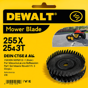 Lame de tondeuse DeWalt 255 x 25,4 x 3T pour tondeuses à gazon, pièce de rechange - Product Image 3