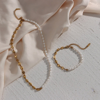 Collar de plata de ley 925 chapado en oro de 18k para mujer