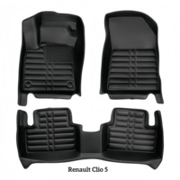 Tapis de sol de voiture en cuir EVA 5D pressé à chaud, imperméables, modèle personnalisé unique pour Renault Duster, Megane, Sandeor, Logan