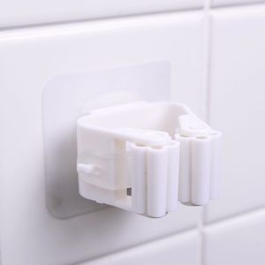 <b>Mop</b> Holder <b>Wall</b> Mounted Adhesive Clip Punch Free Storage Rack For Bathroom Kitchen <b>Mop</b> Broom Organizer Heavy Duty Hook - Product Image 4