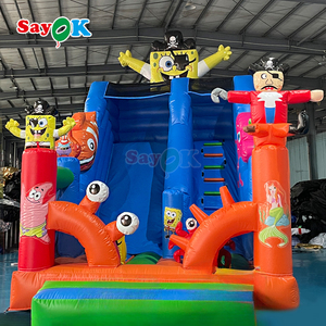 Scivolo Gonfiabile Commerciale Sayok in PVC per Bambini, a Tema Pirata, Grande Scivolo Gonfiabile per Esterni - Product Image 2