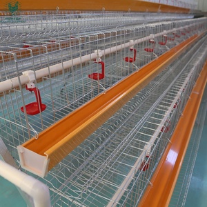 Gabbie per Polli a Strati Tipo A in Rete Metallica Zincata a Caldo, Economiche <span class=keywords><strong>e</strong></span> Durevoli, con Mangiatoia <span class=keywords><strong>e</strong></span> Abbeveratoio per Pollaio - Product Image 2