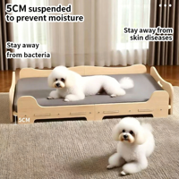 Lit pour chat en sisal, niche pour chien, lit de camping pour animaux, nid pour chat, griffoir intégré, résistant à l'humidité, résistant aux rayures, résistant à l'usure, respirant