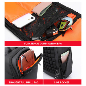 Bolso Bandolera Cruzado Impermeable Antirrobo con Carga USB para Viajes de Negocios, Informal, para Hombre, Estudiante, Deportes, Correr - Product Image 3