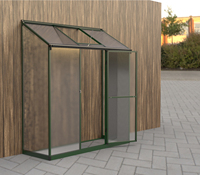 Serre Moderne en Aluminium à Toit Incliné Facilement Assemblable Écologique pour la Maison et le Jardin