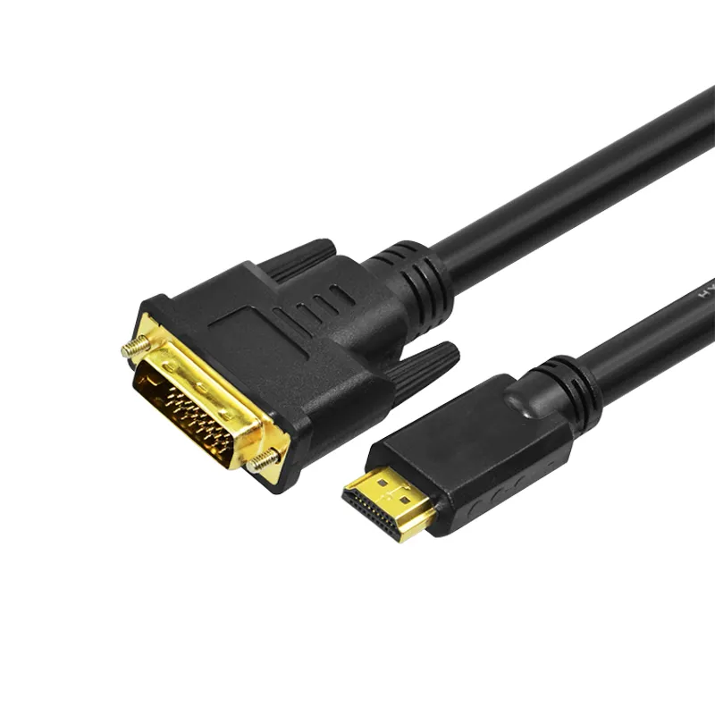 SIPU Factory whole sell HDMI to DVI cable male to male 24k gold plated cable type for computer