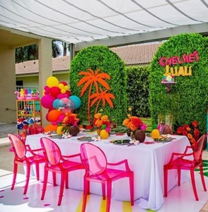 Hiện Đại <span class=keywords><strong>Acrylic</strong></span> Nhựa Sinh Nhật Trẻ Em Nghiên Cứu Bảng Và Ghế Màu Hồng Trẻ Em Bé Kid Sang Trọng Tổ Chức Sự Kiện Đảng Ma Ghế - Product Image 5