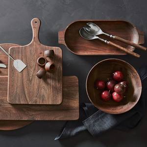 Bol à pâte d'inspiration antique européen Bol à pâte en bois d'acacia fabriqué à la main pour la vaisselle - Product Image 4