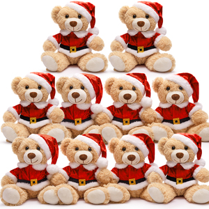 Đồ Chơi Trẻ Em Hot Bán <span class=keywords><strong>Mini</strong></span> Giáng Sinh Gấu Bông Sang Trọng Thú Nhồi Bông Cho Trẻ Em Giảm Ly Lo Lo Sợ Lễ Hội Quà Tặng - Product Image 1