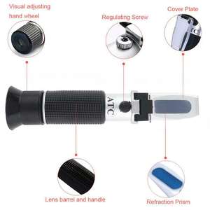 3 en 1 pas cher prix Haute précision 10-30 mesure Oechsle Saccharose KMW Babo durable sucre brix vin raisin réfractomètre - Product Image 2