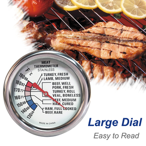 Termômetro de aço inoxidável para cozinha, para churrasco e aves, para forno e cozinha de carne - Product Image 3