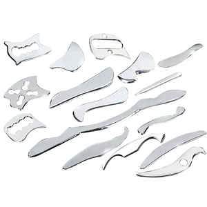 OEM/ODM logotipo personalizado 304 herramientas de fisioterapia de acero inoxidable cuerpo Gua Sha masajeador - Product Image 3