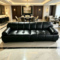 Samt Dreisitzer-Ecksofa-Set Modulares Modernes Handgefertigtes Feder-Baumwoll-Gefülltes Wohnzimmer-Apartment-Puffsofa für Zuhause und Büro