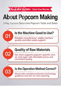 Máquina Comercial de Palomitas de Maíz con Carrito y Vitrina <span class=keywords><strong>para</strong></span> Zonas de Comida en Centros Comerciales - Product Image 4