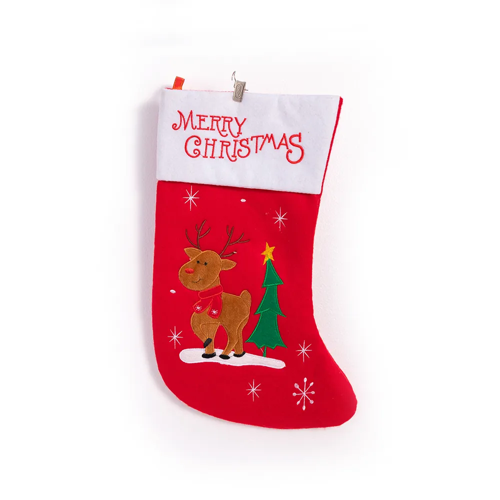 Wholesale Cartoon Pattern Festive Christmas Stockings Luxury Indoor Christmas Tree Decorations Christmas Stockings