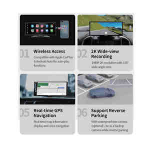 DDPAI M5S Original, Sistema de Audio para Auto, Pantalla Táctil LCD IPS de 8.9 Pulgadas, Grabación Ultra Gran Angular de 1080P, Apto para Reproductores - Product Image 4