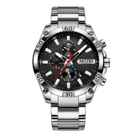 Montre WL031 de haute qualité en acier inoxydable pour homme, montre squelette avec vente en gros OEM, montre automatique