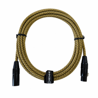 Câble de microphone XLR mâle-femelle OEM RH-X005 avec blindage spiralé, gaine en PVC, conducteur en cuivre sans oxygène