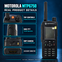 Radio portable Motorola MTP6750 MTP6650 MTP6550 TETRA UHF 380-470 MHz, radio bidirectionnelle trunkée pour les équipes de transport, d'utilité publique et d'énergie