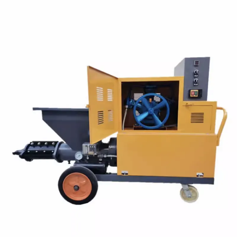 Factory Supply Cement Mortars Spraying Machine Electric Power Small Mortar Sprayer For Exporting