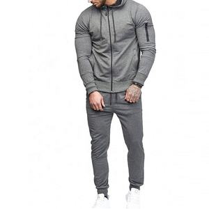 กางเกงวอร์มขายาวสำหรับผู้ชาย,กางเกงวอร์มขายาวสำหรับนักวิ่งสตรีทแวร์มีกระเป๋าซิปแบบเรียบสำหรับวิ่งออกกำลังกาย - Product Image 5