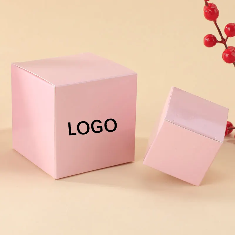 Scatole di imballaggio in carta cosmetica rosa personalizzate spedizione Mailer scatola ondulata