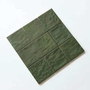 Carreaux <span class=keywords><strong>Zellige</strong></span> faits à la main, décoration murale pour <span class=keywords><strong>salle</strong></span> <span class=keywords><strong>de</strong></span> <span class=keywords><strong>bain</strong></span> et cuisine, carreaux verts glacés brillants, carreaux verts marocains - Product Image 1