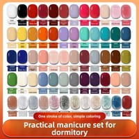 Baoman Die – Kit professionnel complet de vernis à ongles gel 120 couleurs à base d'eau, imperméable et sans rinçage, pour salons de manucure et DIY – Grand format pour débutants