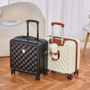 2025 Mini Universal Wheel Travel Trolley <b>Suitcase</b> Business Boarding Luggage Carry on Luggage <b>Suitcase</b> with Cup Holder - Product Image 2