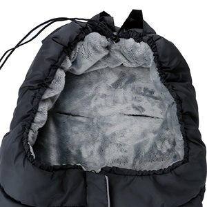 Caldo inverno <span class=keywords><strong>sacco</strong></span> a <span class=keywords><strong>pelo</strong></span> per bambino con cappuccio in pelliccia sintetica e morbido cotone pile passeggino anticalcio <span class=keywords><strong>sacco</strong></span> - Product Image 4