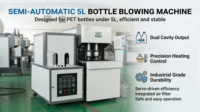 Machine de soufflage d'eau semi-automatique 5L à 2 cavités pour la fabrication de bouteilles PET - Prix