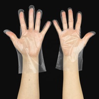 Gants en polyéthylène imperméables de qualité alimentaire, résistants à l'huile, sans latex, transparents, jetables, texturés en diamant, en TPE pour la transformation alimentaire