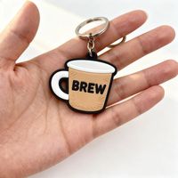 Porte-clés en silicone personnalisé avec logo de marque, fabriqué en plastique, porte-clés en caoutchouc souple personnalisé 2D/3D en PVC pour cadeaux