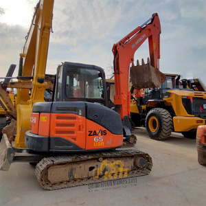 รถขุดขนาดเล็กฮิตาชิ ZX65 มือสองคุณภาพสูง น้ำหนัก 6.5 ตัน เครื่องไฮดรอลิกแบบตีนตะขาบ พร้อมส่วนประกอบเครื่องยนต์หลัก มีสินค้าในสต็อก - Product Image 4