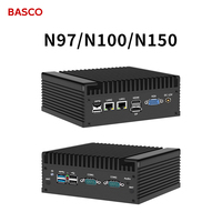 Mini PC Intel N97 DDR4 con Windows 10/11, Pantalla HD VESA, Compacto, Firewall PfSense, Sin Ventilador, Industrial, para Negocios