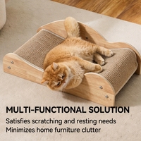 Arbre à chat de luxe en bois durable avec design multicouche, anti-chute et facile à assembler, résistant aux rayures