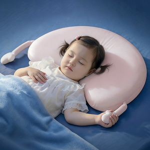 Almohada de Silicona Sólida Tejida Personalizable para Bebés, Protección para el Cuello, Almohada para Dormir de Lado o Boca Arriba - Product Image 1