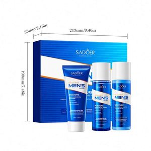 Kit de Soins <span class=keywords><strong>Visage</strong></span> <span class=keywords><strong>Homme</strong></span> <span class=keywords><strong>Bio</strong></span> SADOER Personnalisé en Usine – Contrôle du Sébum et Hydratation – Marque Privée – Ensemble de Soins Coréens pour Hommes - Product Image 6