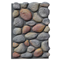 Panneau mural extérieur épais en PU souple effet pierre 3D ondulée KSL, étanche, écologique, 1200x600mm, design modèle 3D
