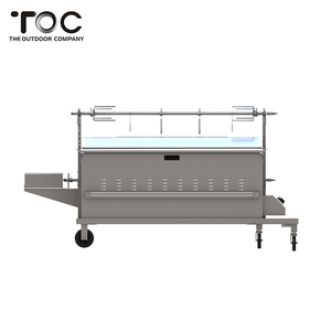 Grande al aire libre de acero inoxidable comercial al aire libre escupir <span class=keywords><strong>asador</strong></span> barbacoa cerdo tostador - Product Image 4