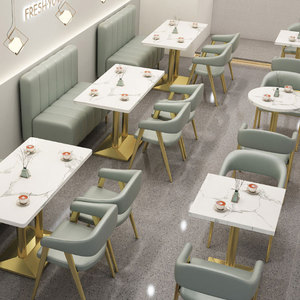 Hot Sale Modern Furniture Booth Sofa for Restaurant Simple Design Commercial Dining Furniture Coffee Shop Custom <strong>Table</strong> Chairs - Product Image 3