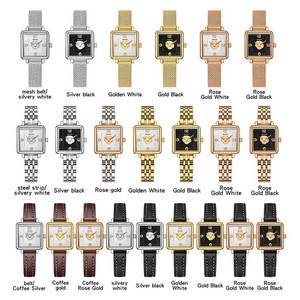 Reloj de Pulsera Sanda 1131 para Mujer, Diseño Cuadrado, Movimiento de Cuarzo, Resistente al Agua, Estilo Minimalista y de Lujo Ligero - Product Image 2