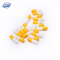 Capsules vides jaunes et blanches taille 000,00,0, 0E, 1,2,3,4,5
