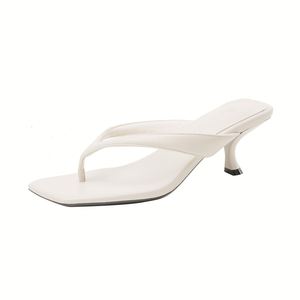Sandalias de Tacón Alto Sexys para Mujer, Estilo Veraniego, Retro, con Estampado de Leopardo, Punta Cuadrada, Tacón de Aguja, Chanclas Transpirables - Product Image 2