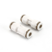 Raccord pneumatique droit en PU blanc, connecteur rapide à insertion pour tube d'air 4/6/8/10/12/14/16 mm, accouplement rapide en plastique